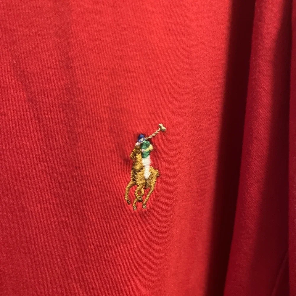 Polo Ralph Lauren Polo Shirt Men 3XB Big‎ Red Pima Interlock Flesh Pony Golf